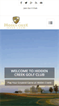 Mobile Screenshot of hiddencreekgolfclub.net