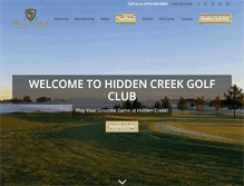 Tablet Screenshot of hiddencreekgolfclub.net